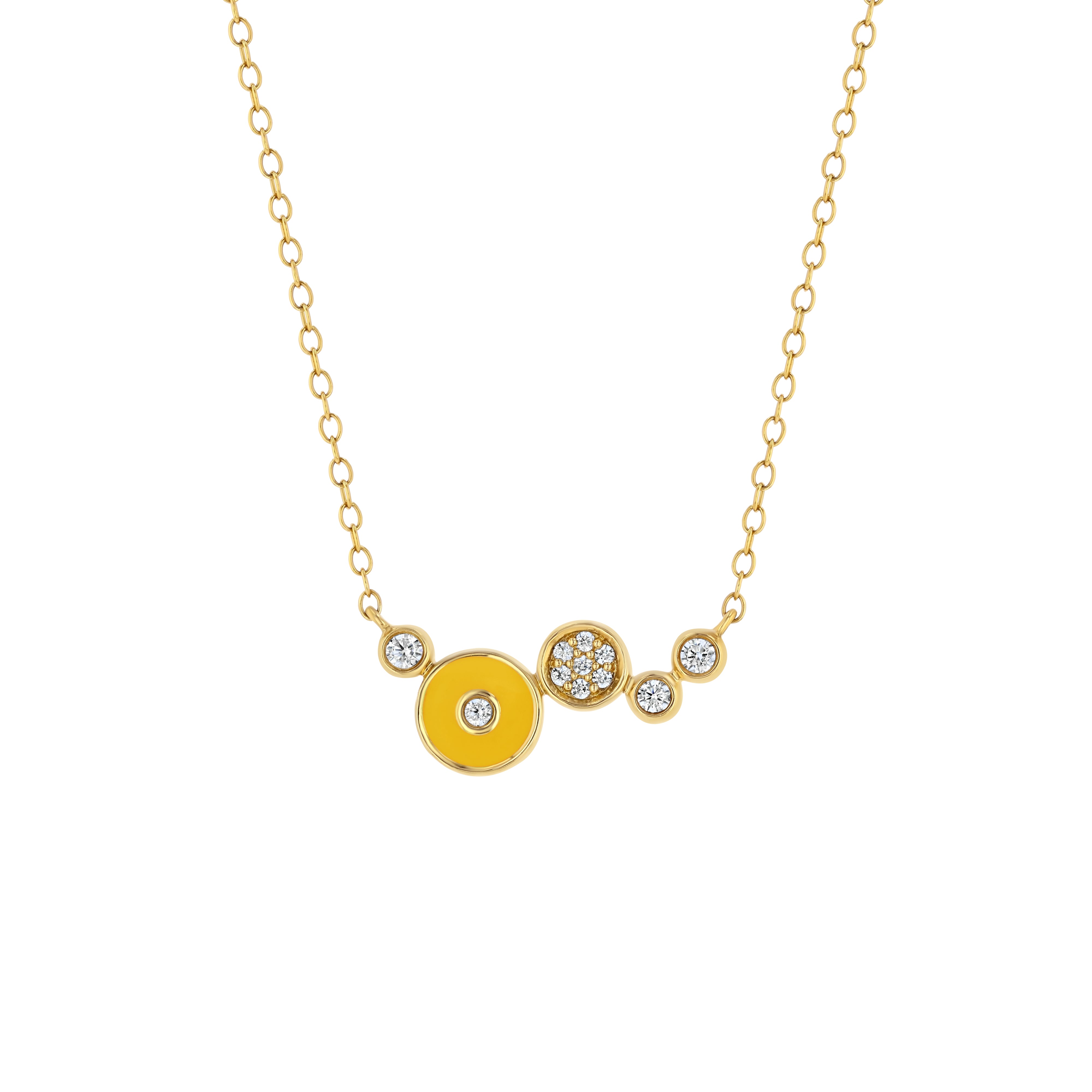 Champagne Necklace in Mustard Yellow
