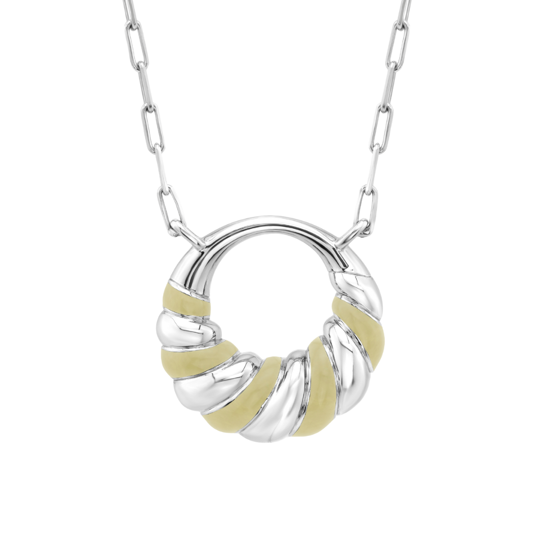 Petite Frites With A Twist Necklace in Silver