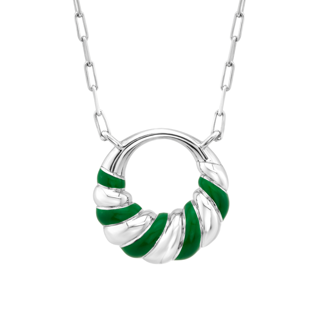 Petite Frites With A Twist Necklace in Silver