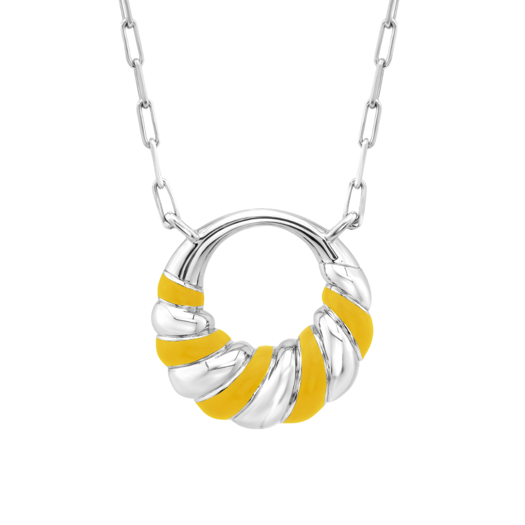 Petite Frites With A Twist Necklace in Silver