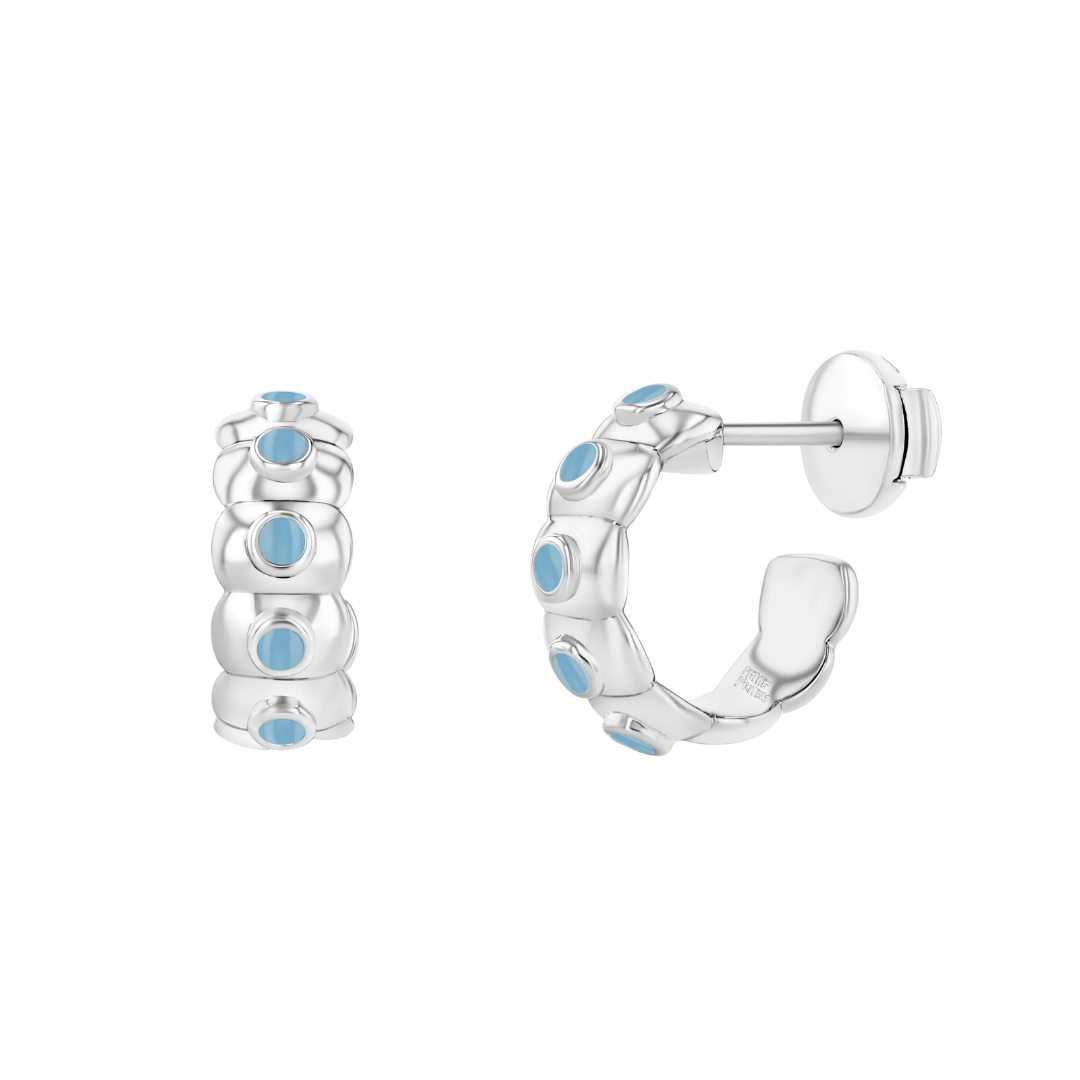 Petite Frites Dinnermint Earrings in Silver