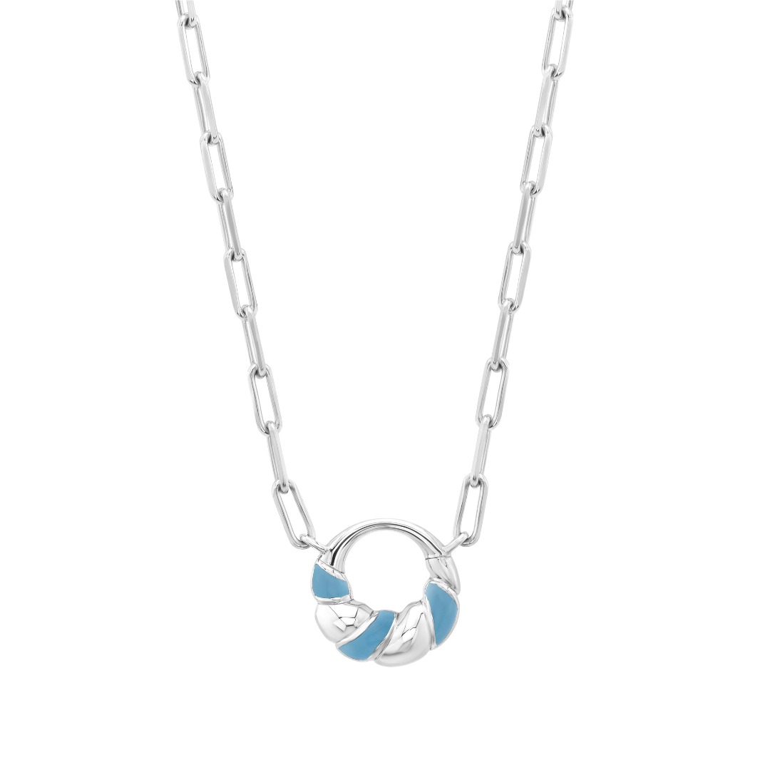 Petite Frites With A Twist Mini Necklace in Silver