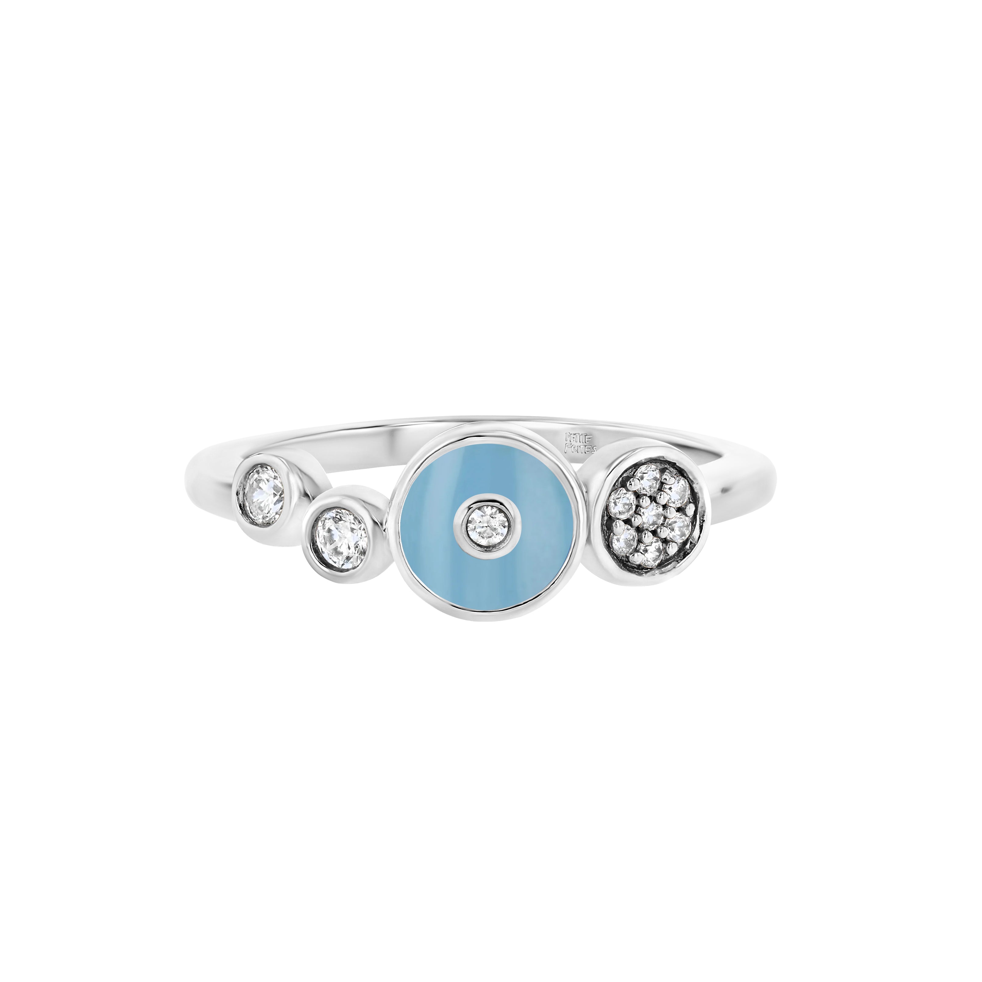 Champagne Spritz Ring in Sky Blue