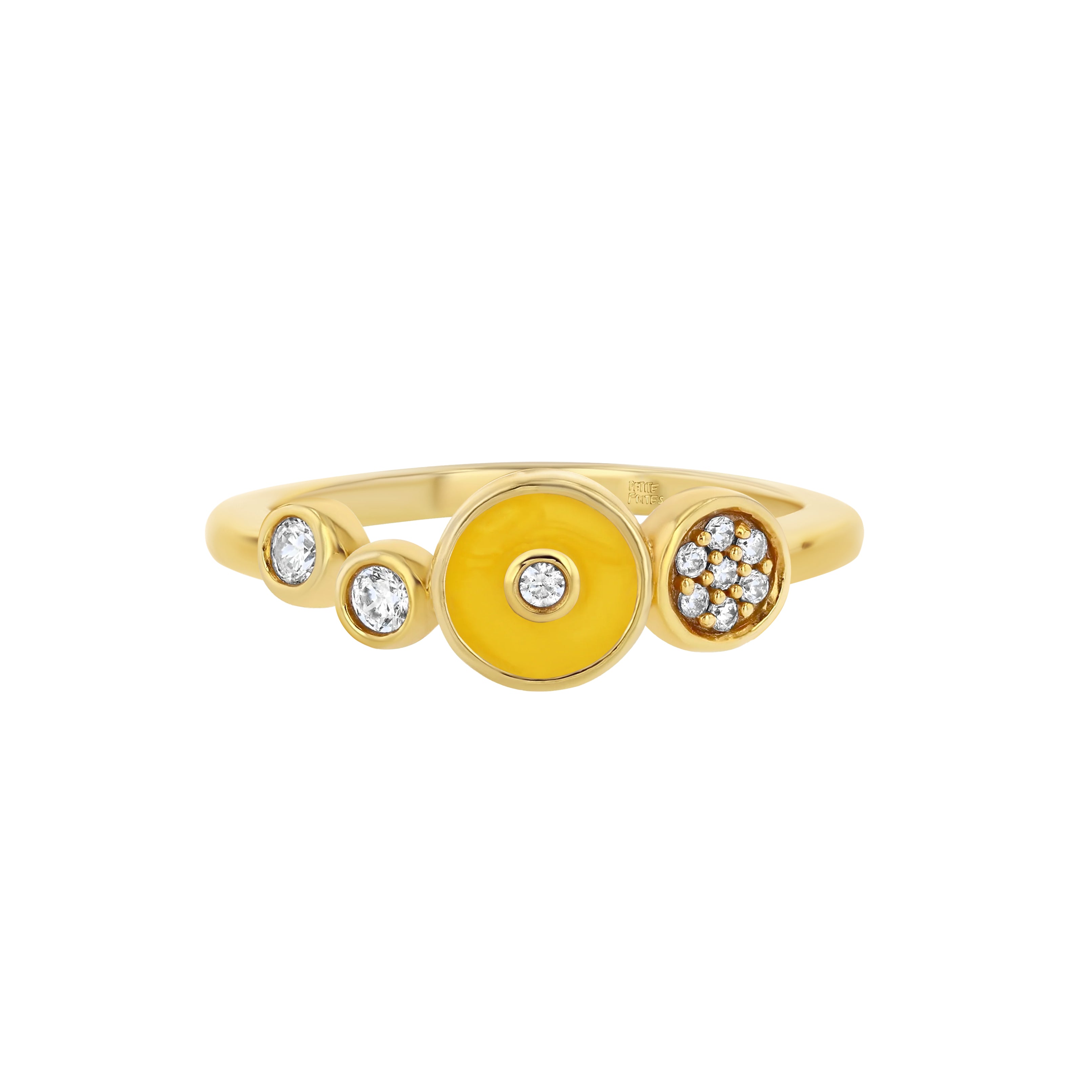 Champagne Spritz Ring in Mustard Yellow