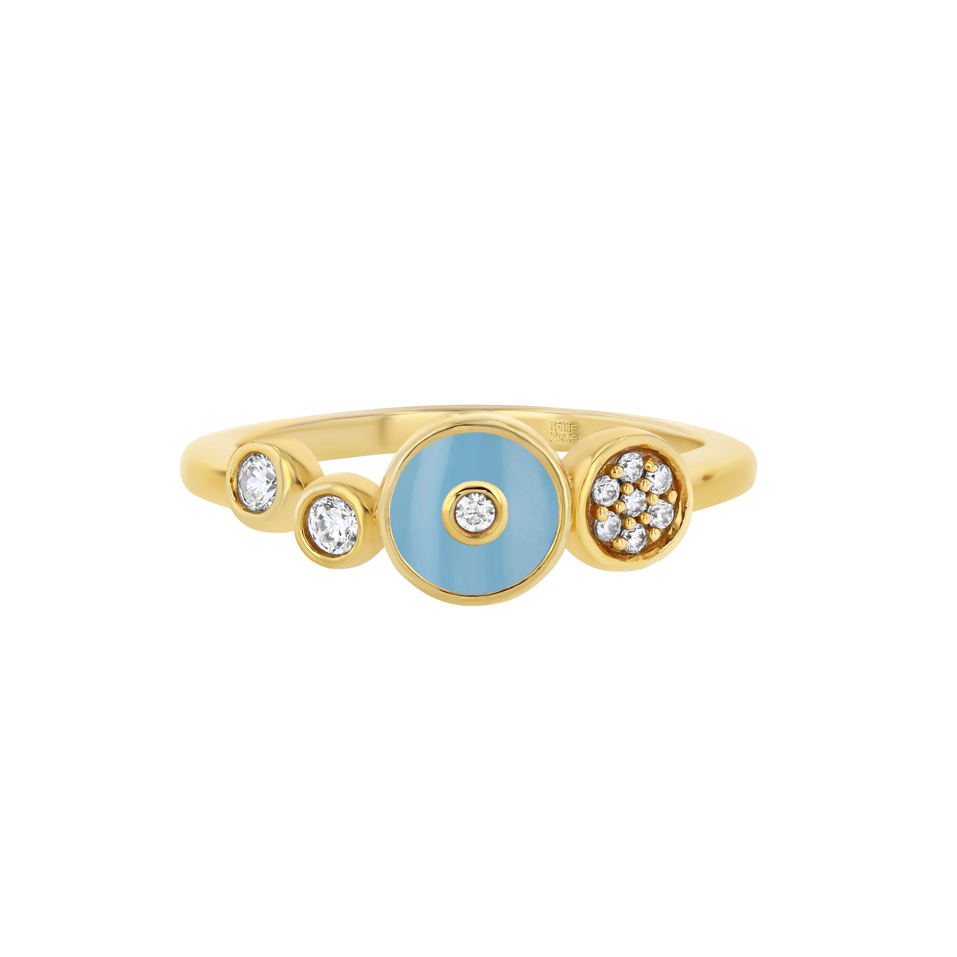 Champagne Spritz Ring in Sky Blue