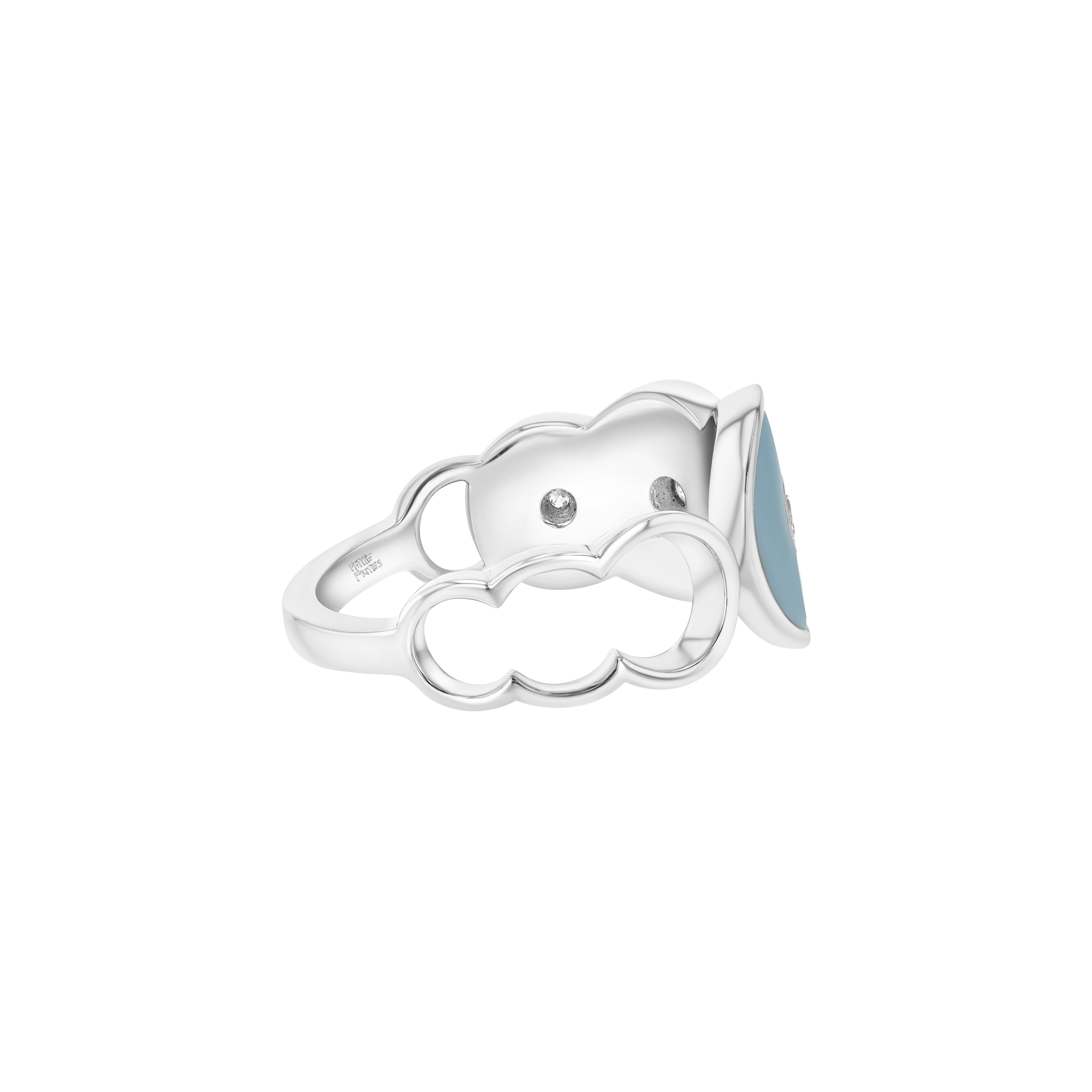 Martini Ring in Sky Blue