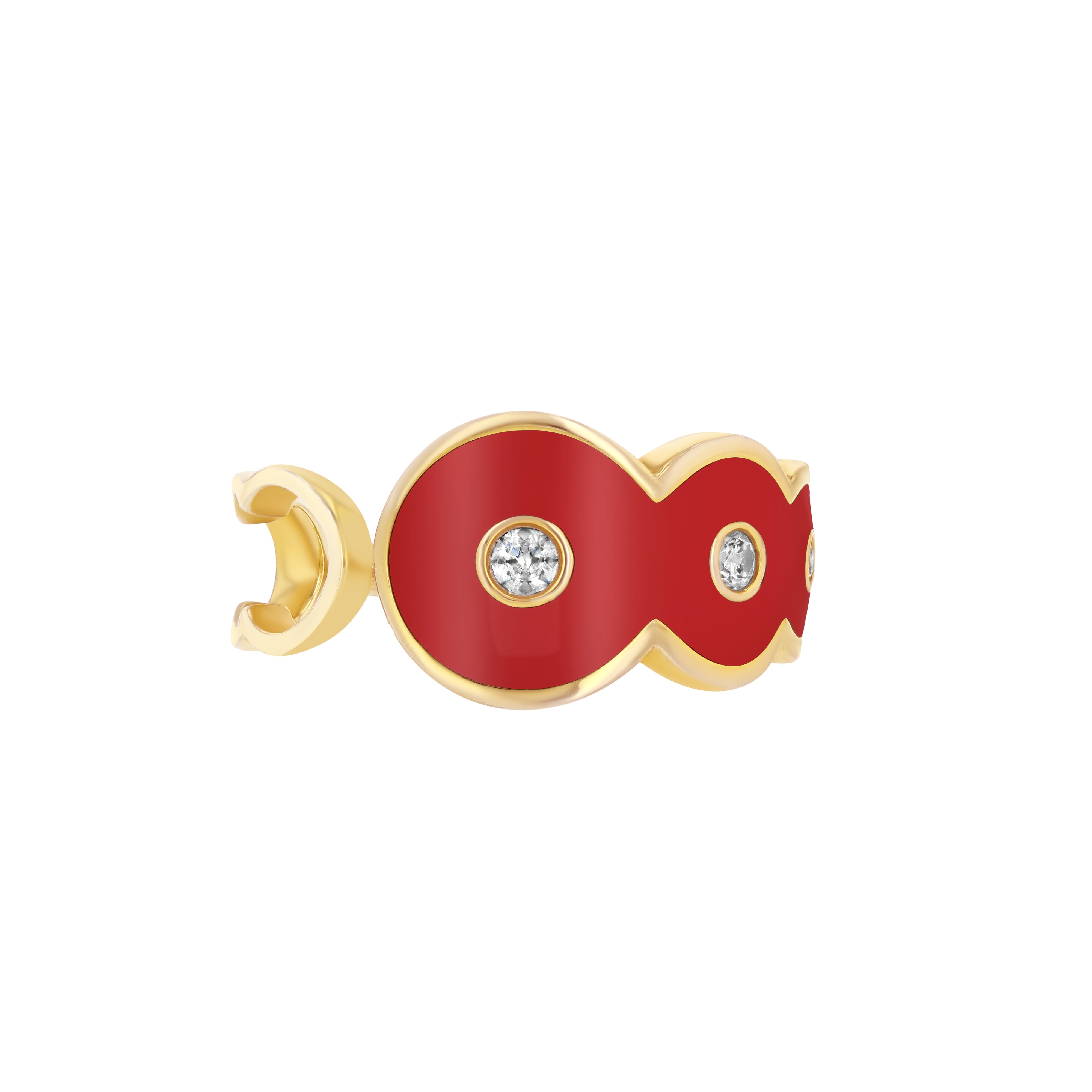 Martini Ring in Gogo Red