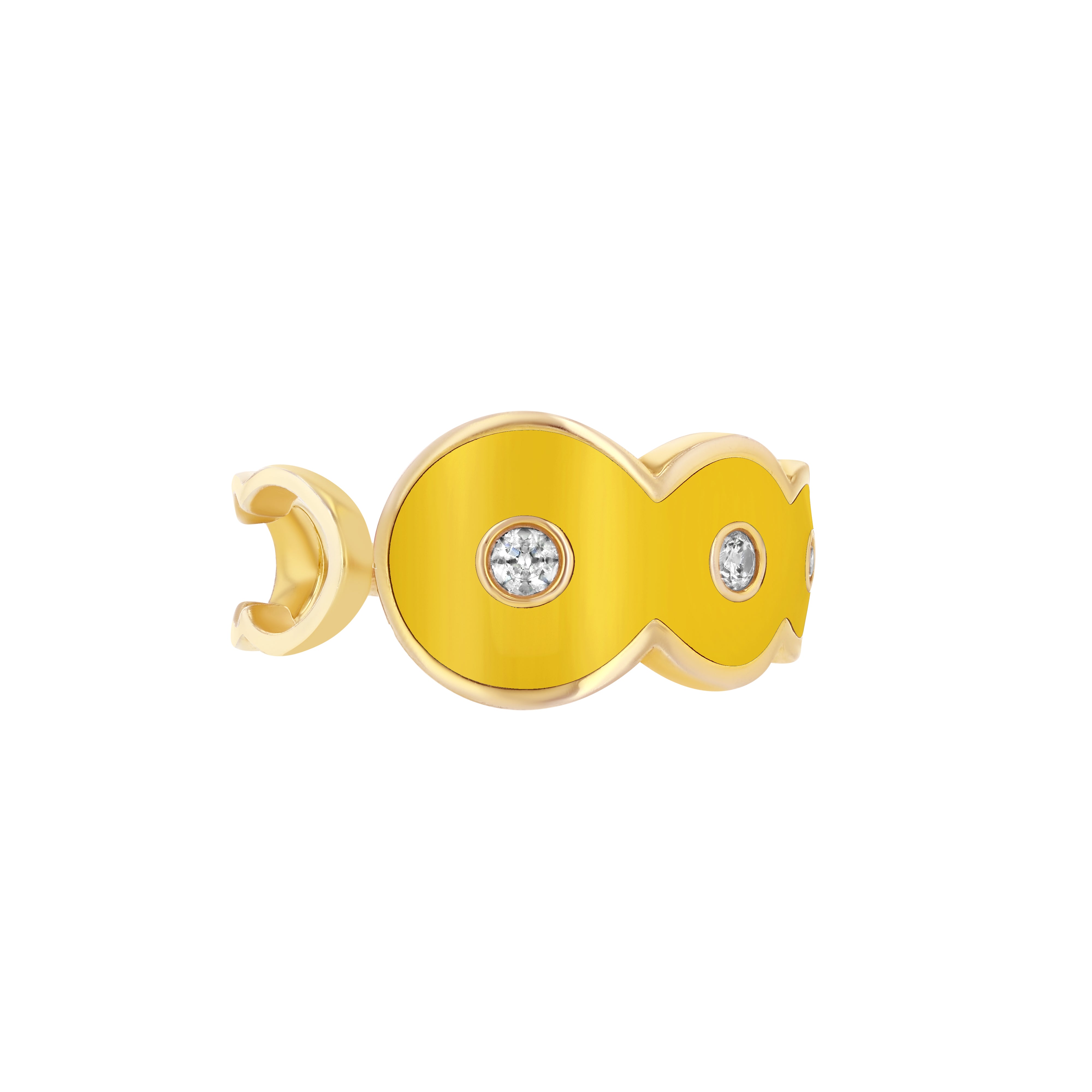 Martini Ring in Mustard Yellow