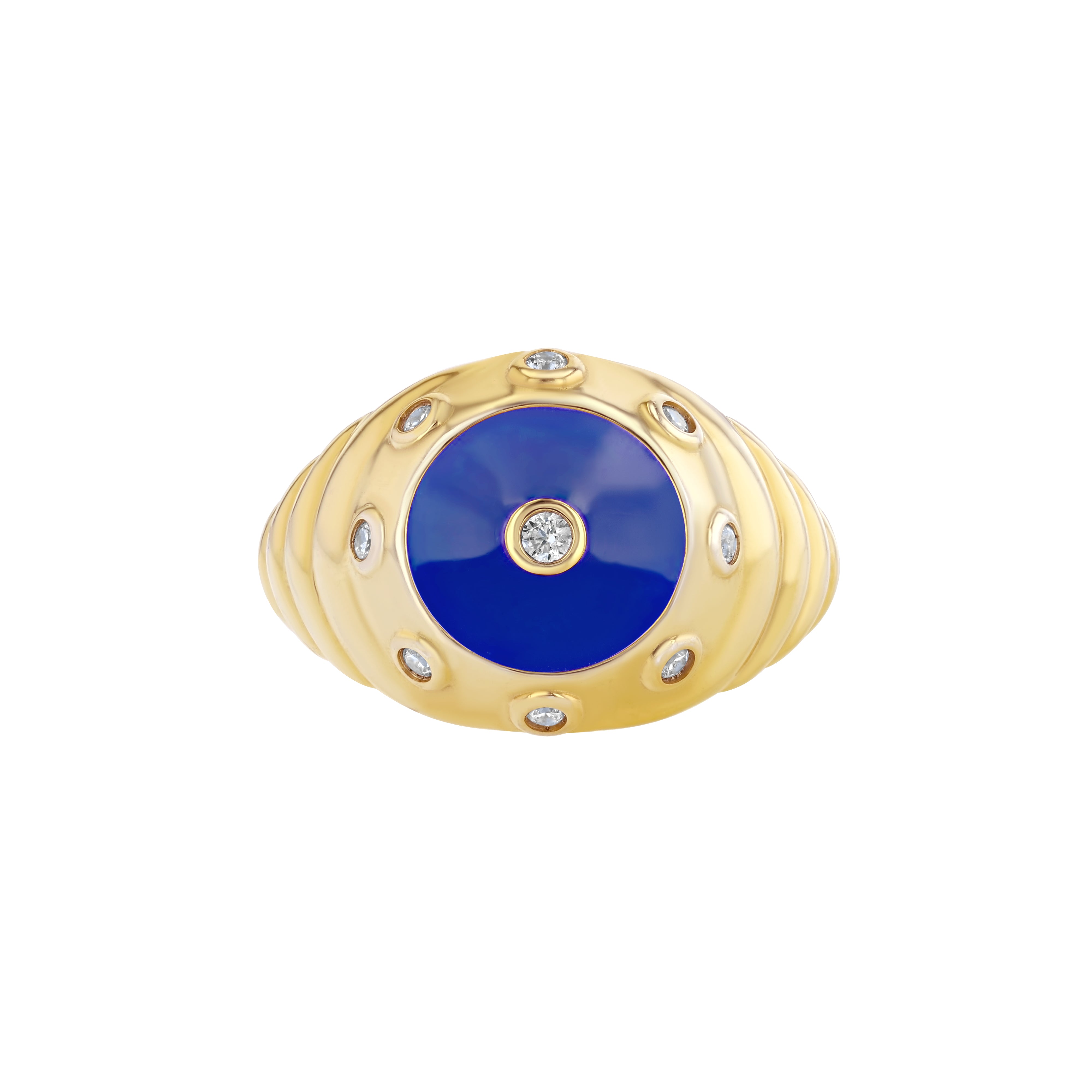 Oyster Ring in Azure Blue