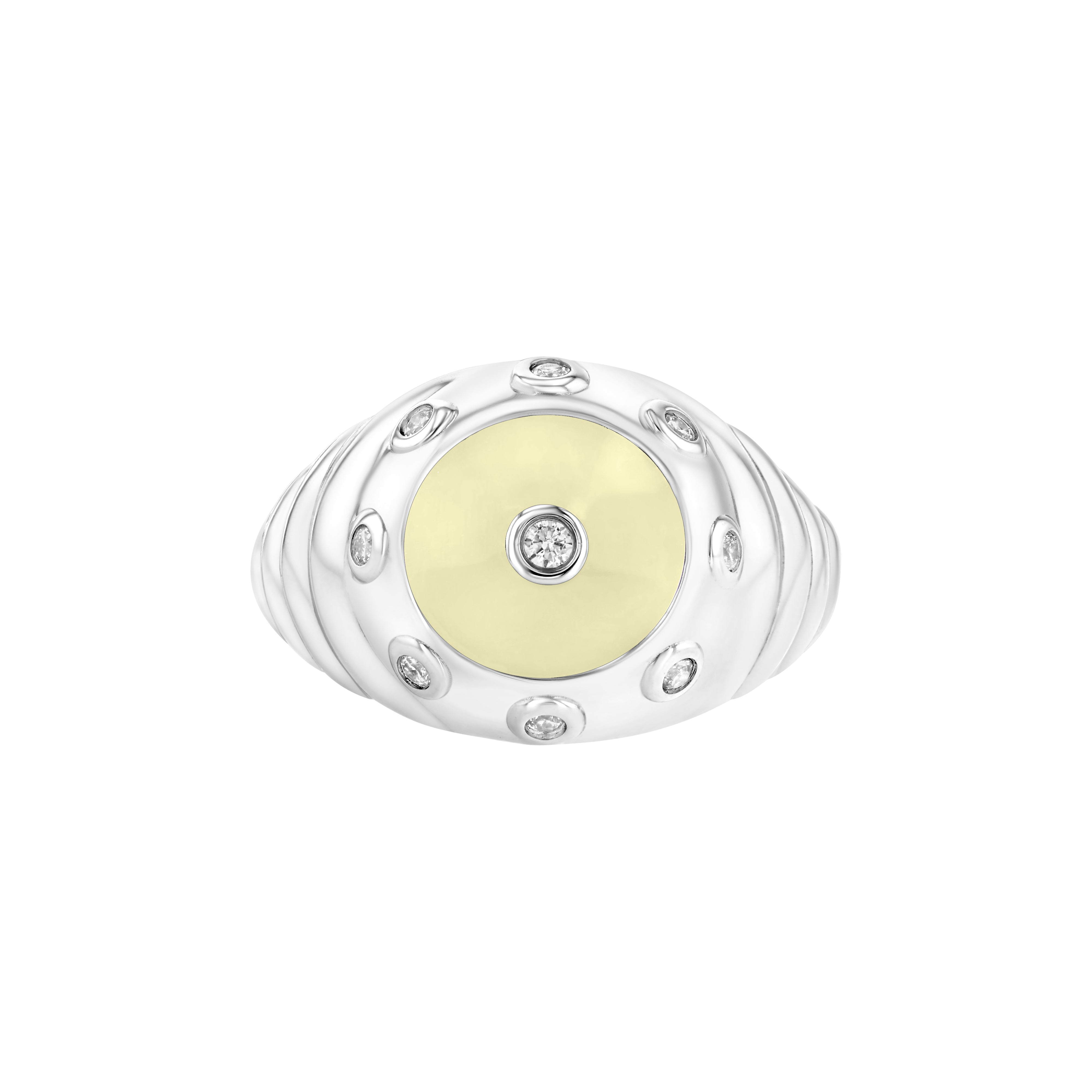 Oyster Ring in Buttercream