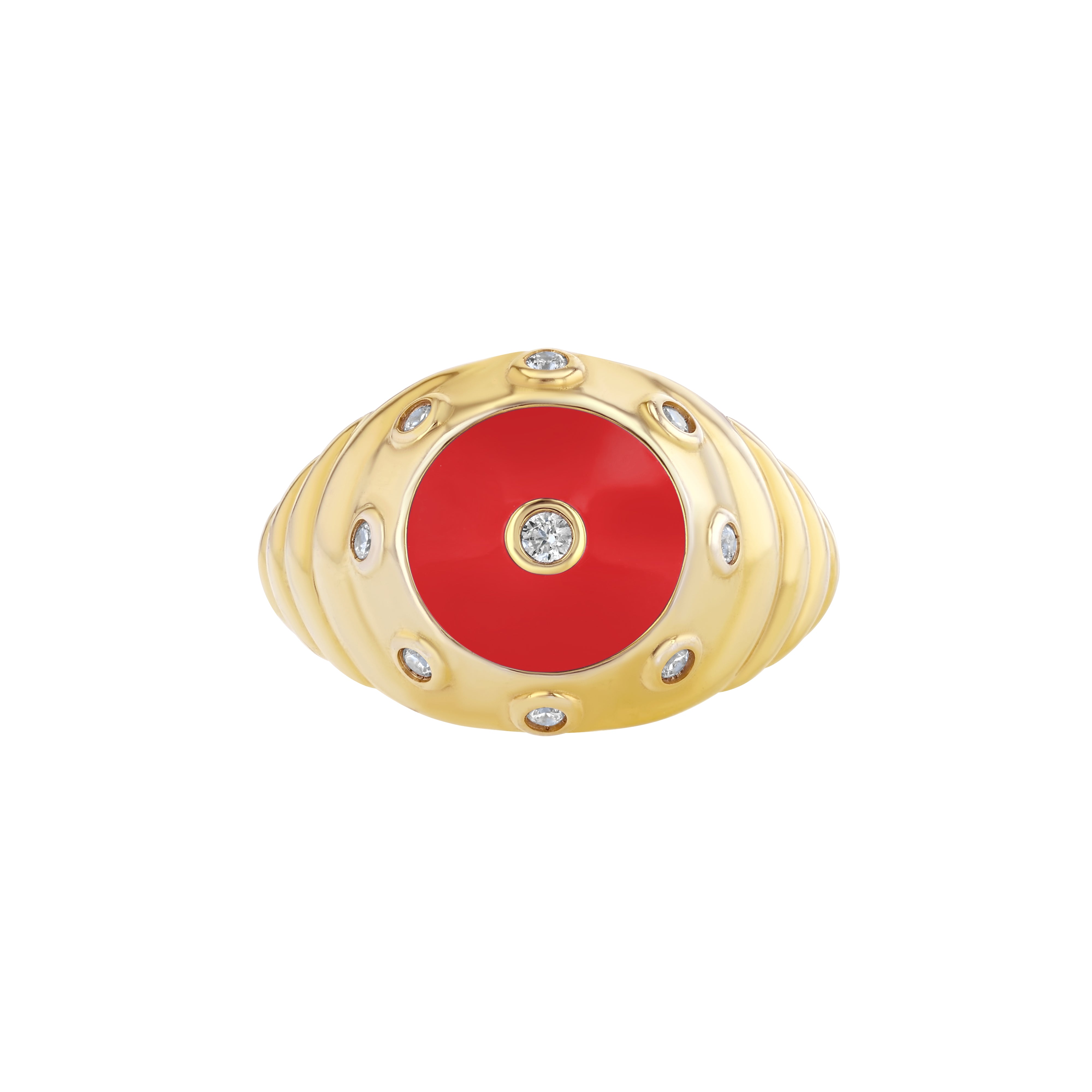 Oyster Ring in Gogo Red