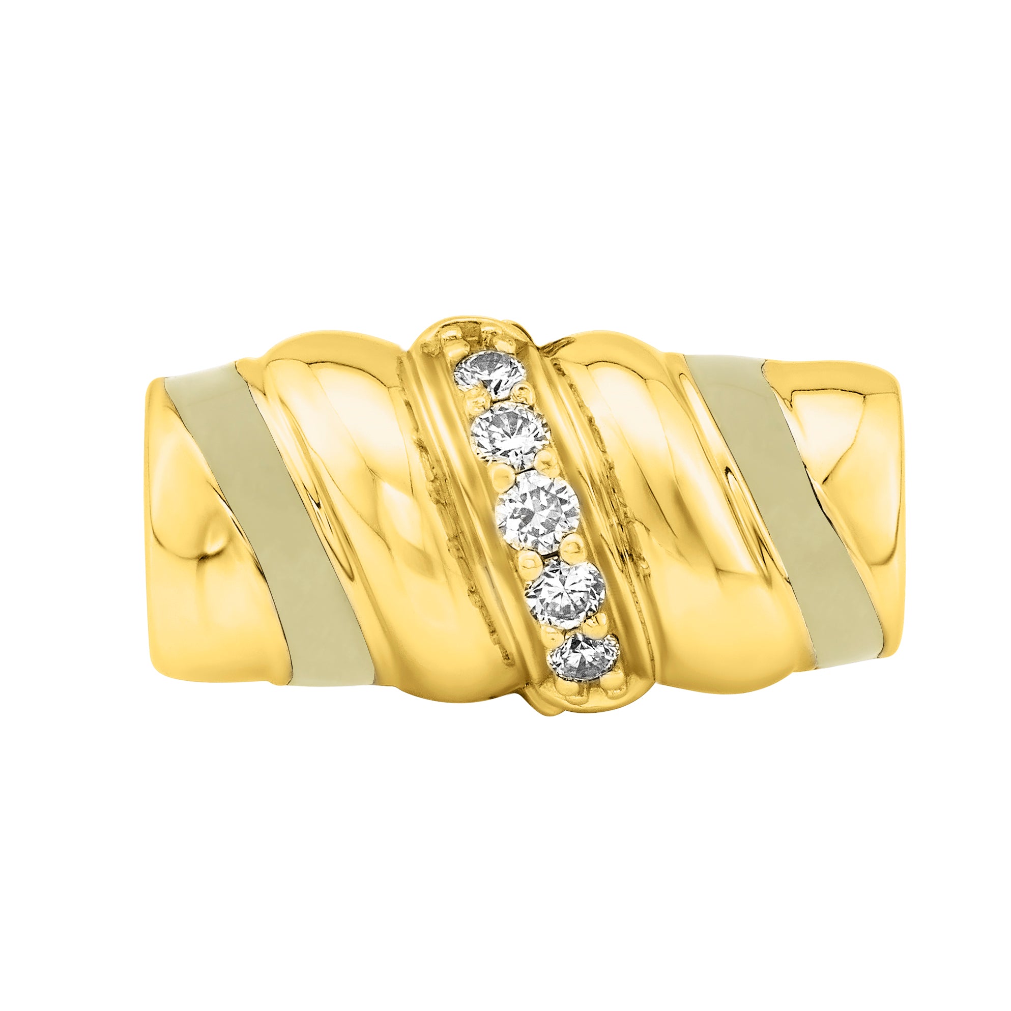 WITH A TWIST CLASP, Diamond & Enamel