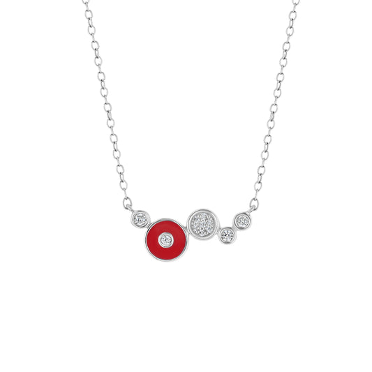 Champagne Necklace in Gogo Red