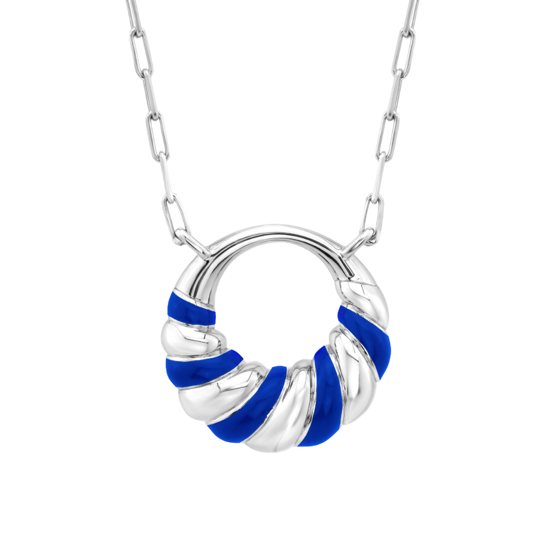 Petite Frites With A Twist Necklace in Silver