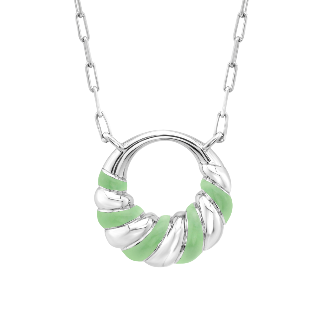 Petite Frites With A Twist Necklace in Silver
