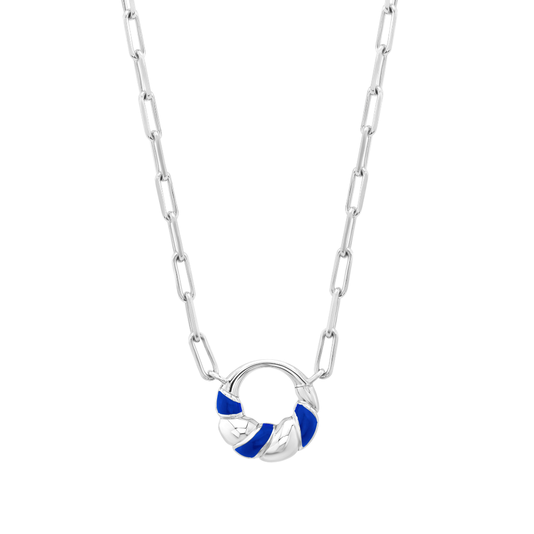 Petite Frites With A Twist Mini Necklace in Silver