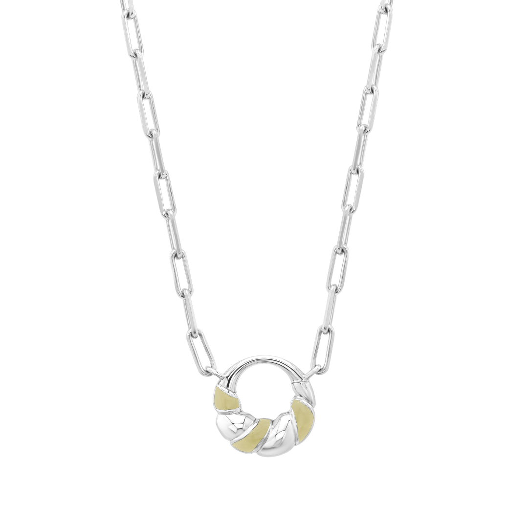 Petite Frites With A Twist Mini Necklace in Silver
