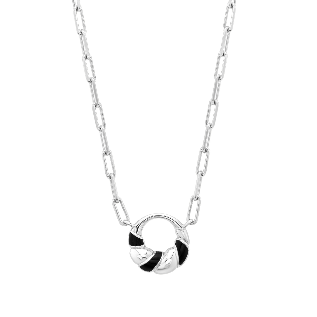 Petite Frites With A Twist Mini Necklace in Silver