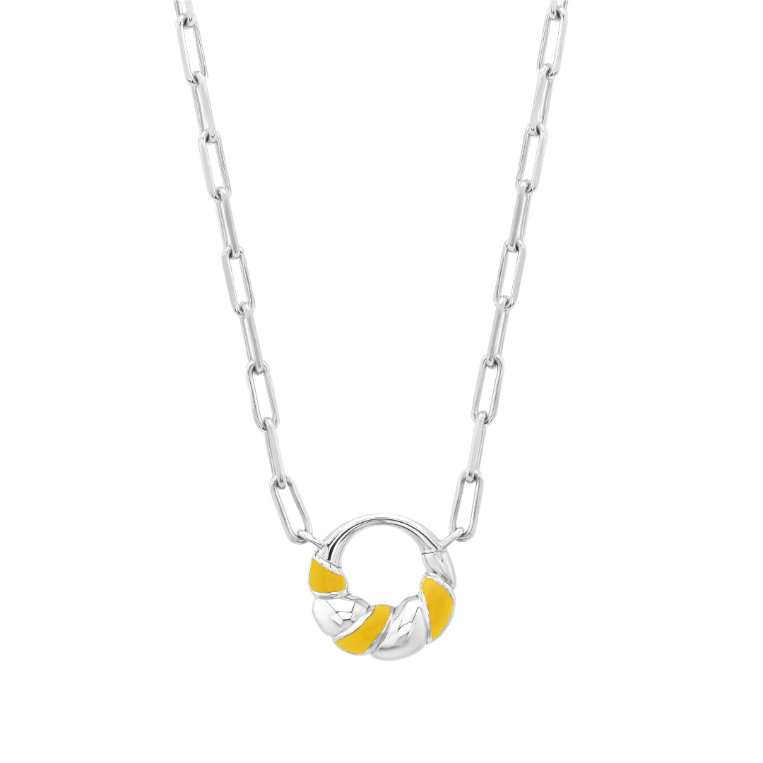 Petite Frites With A Twist Mini Necklace in Silver