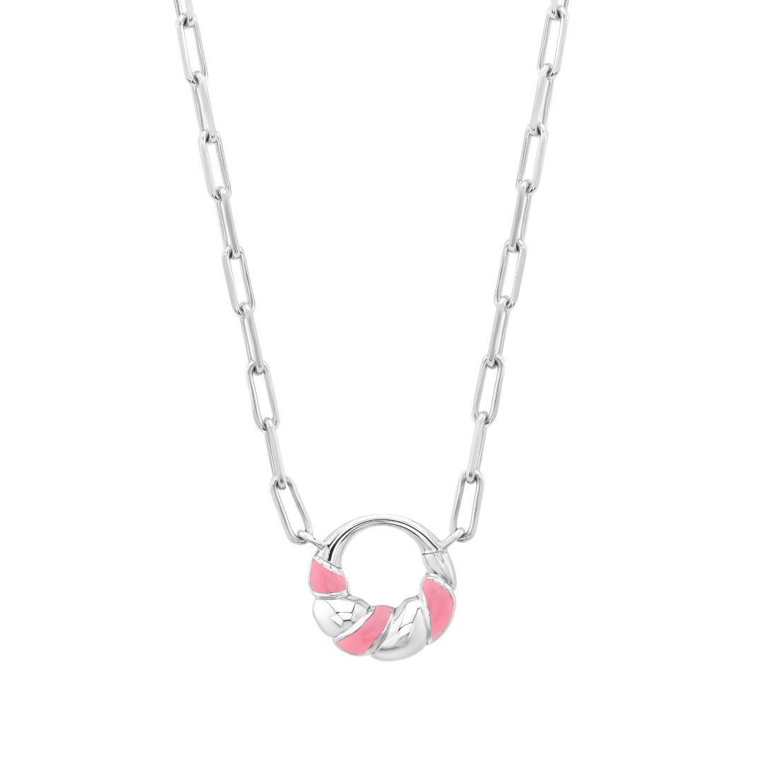 Petite Frites With A Twist Mini Necklace in Silver