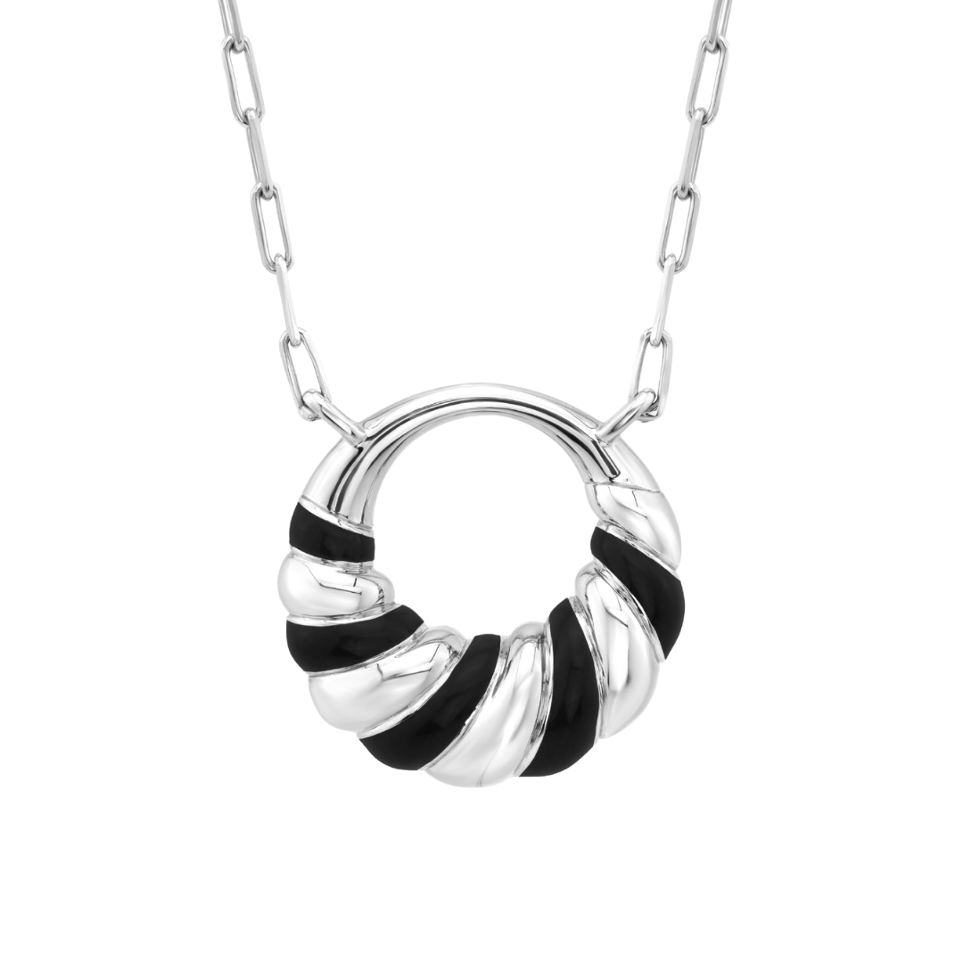 Petite Frites With A Twist Necklace in Silver