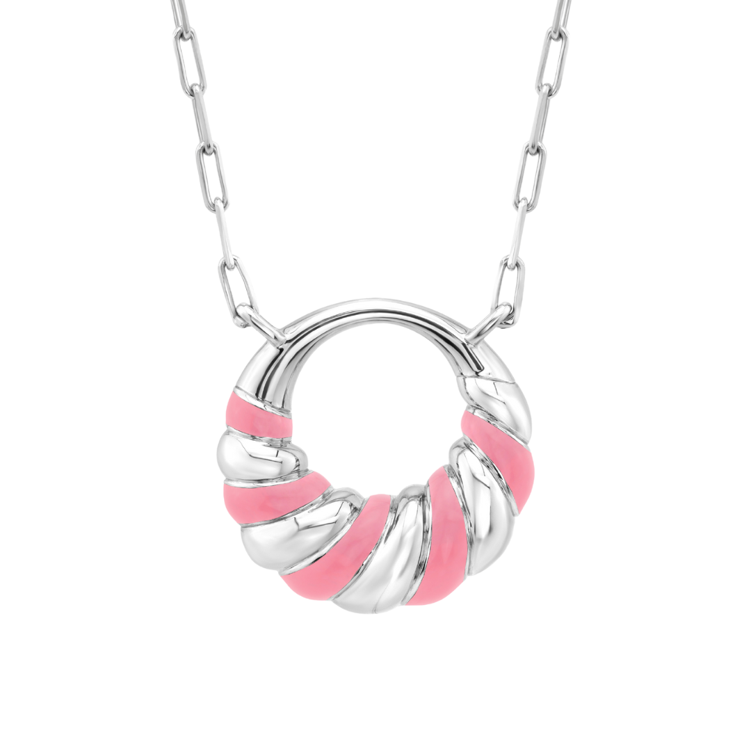 Petite Frites With A Twist Necklace in Silver