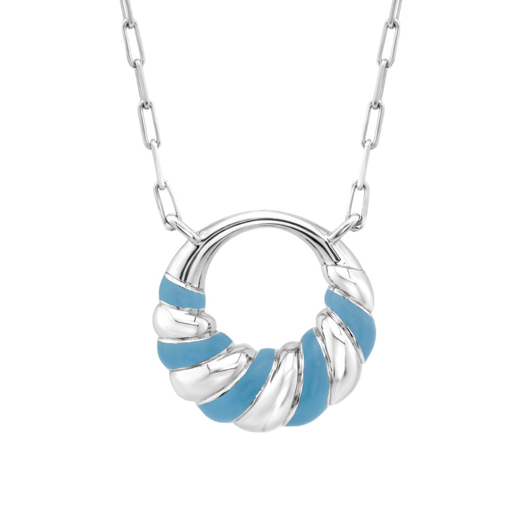 Petite Frites With A Twist Necklace in Silver