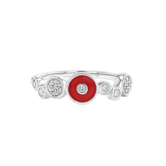 Champagne Ring in Gogo Red