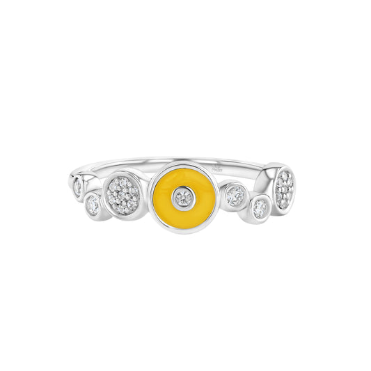 Champagne Ring in Mustard Yellow