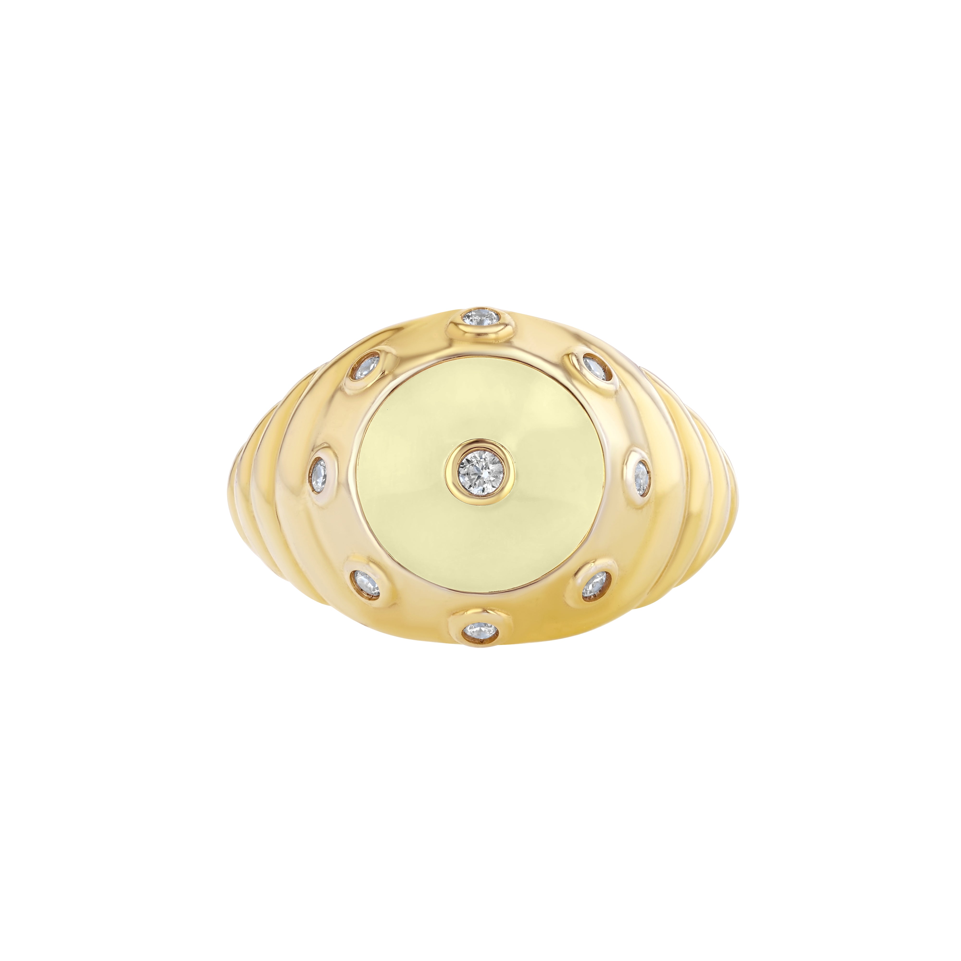 Oyster Ring in Buttercream